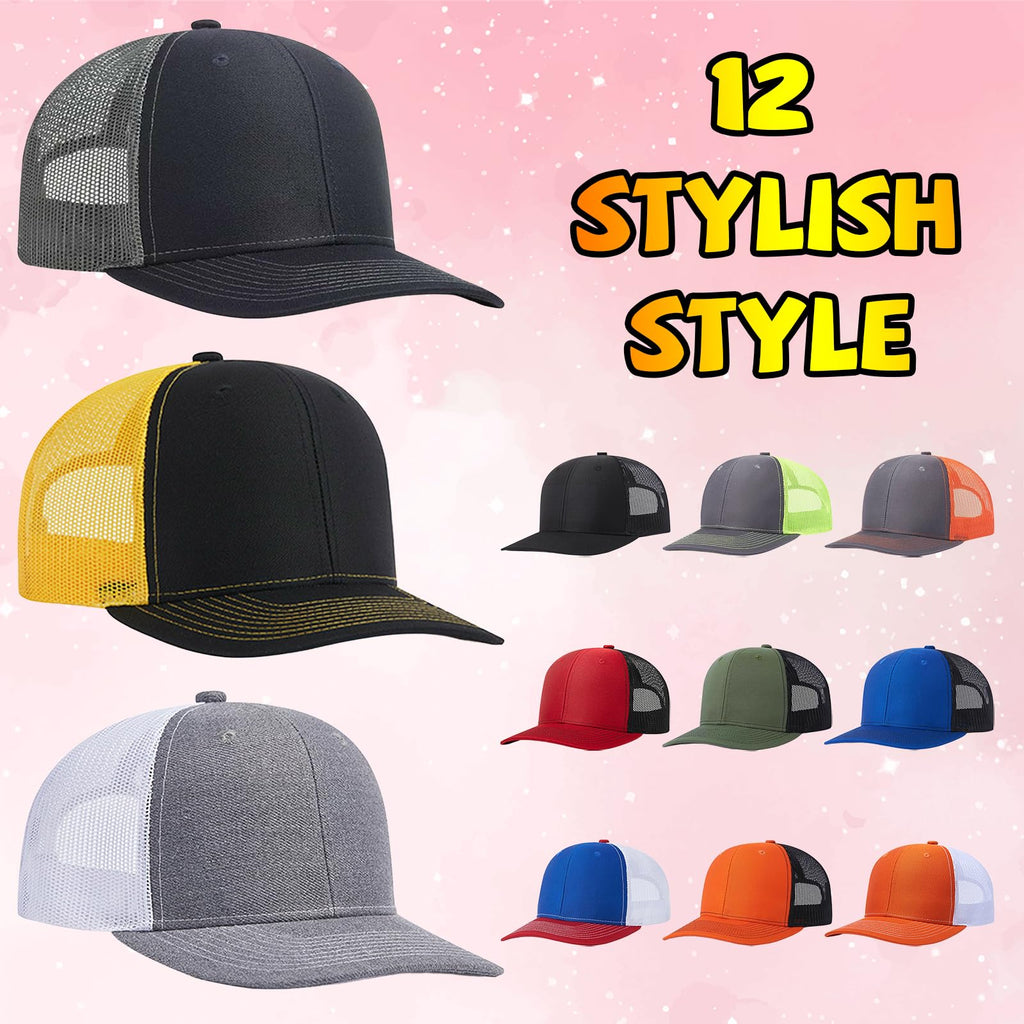Custom Trucker Hat with Text Photo Logo S976
