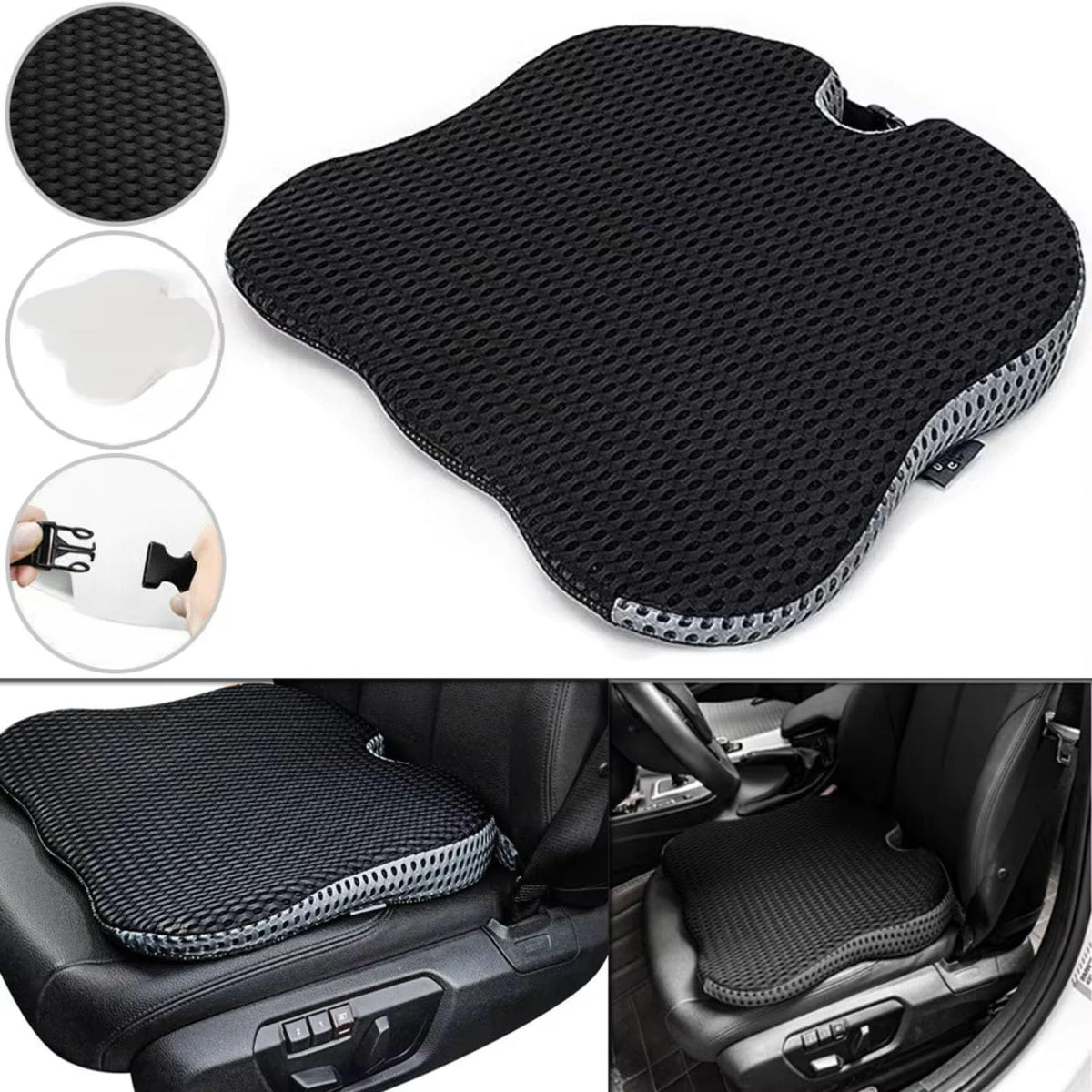 Memory Foam Grey Car Seat Booster Cushion G468
