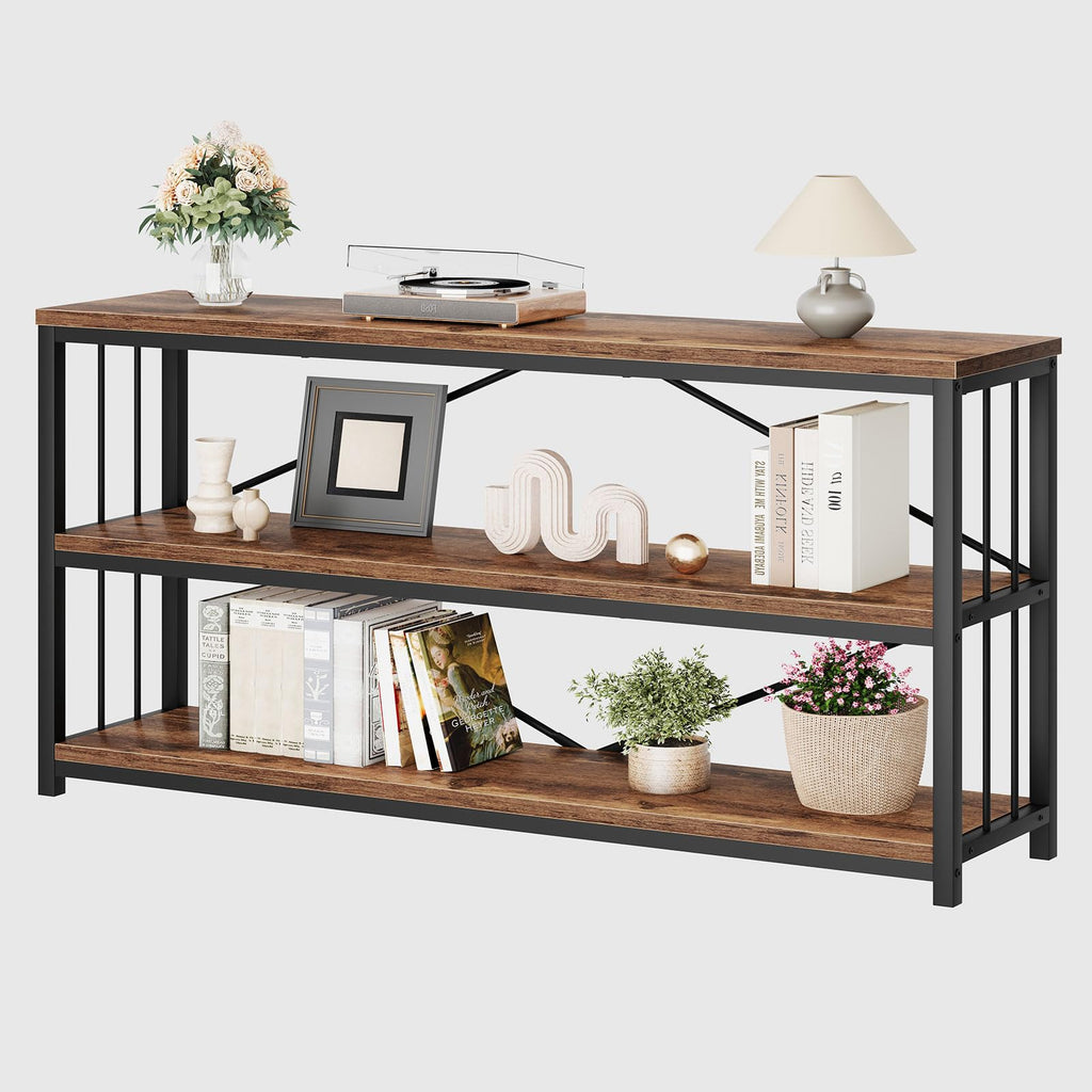 70 Inch Rustic Brown Console Table T7677