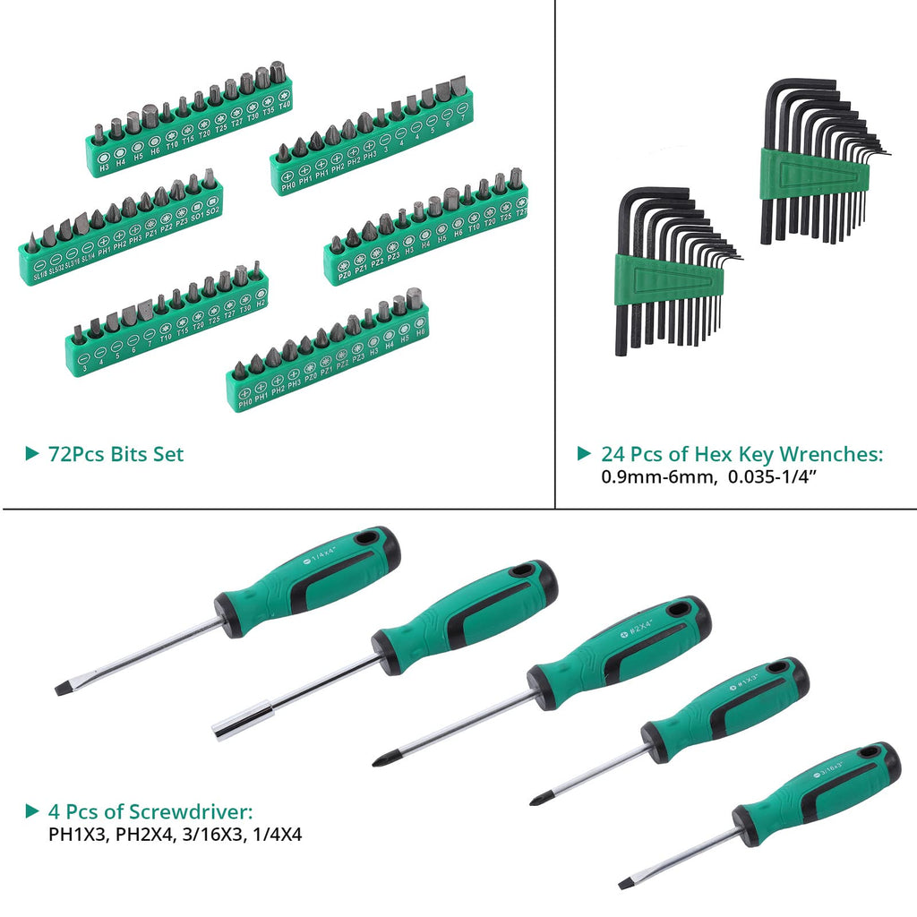 213 Piece SAE and Metric Mechanic Tool Set with Storage Case Q3776