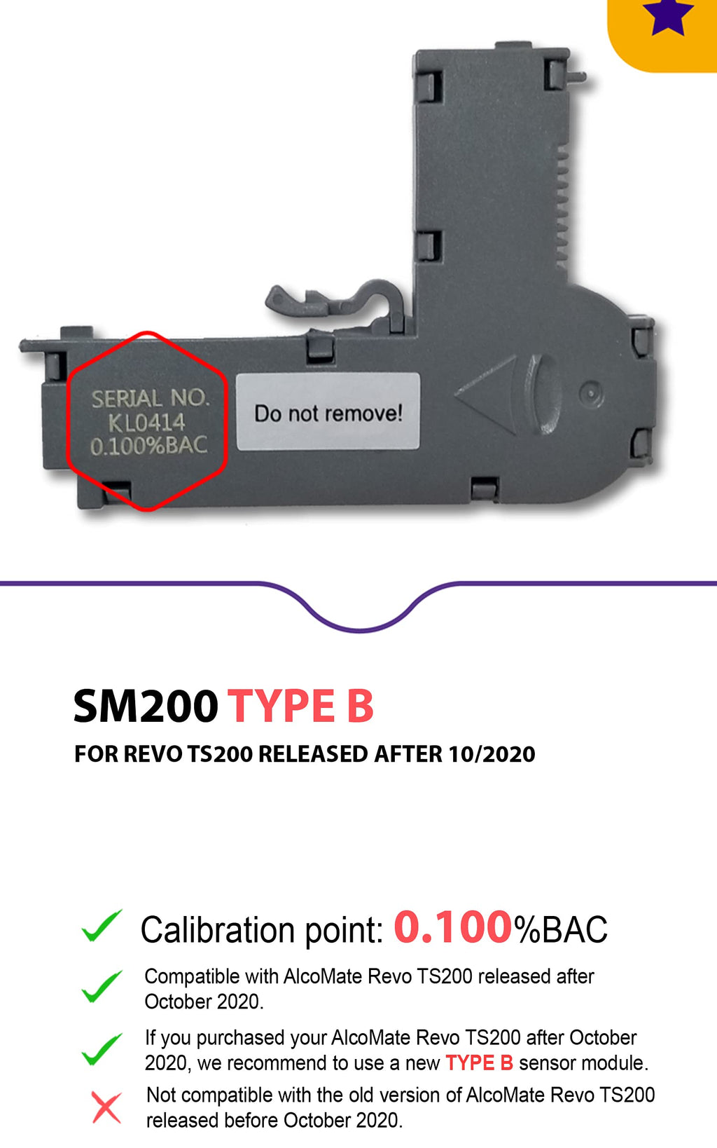 Sensor Module Replacement Type B V507374