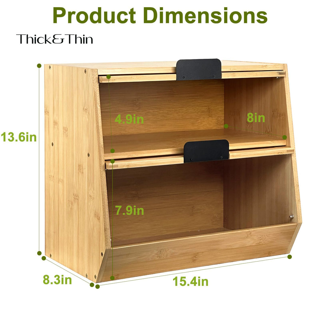 Wooden Bread Box with Window C30477