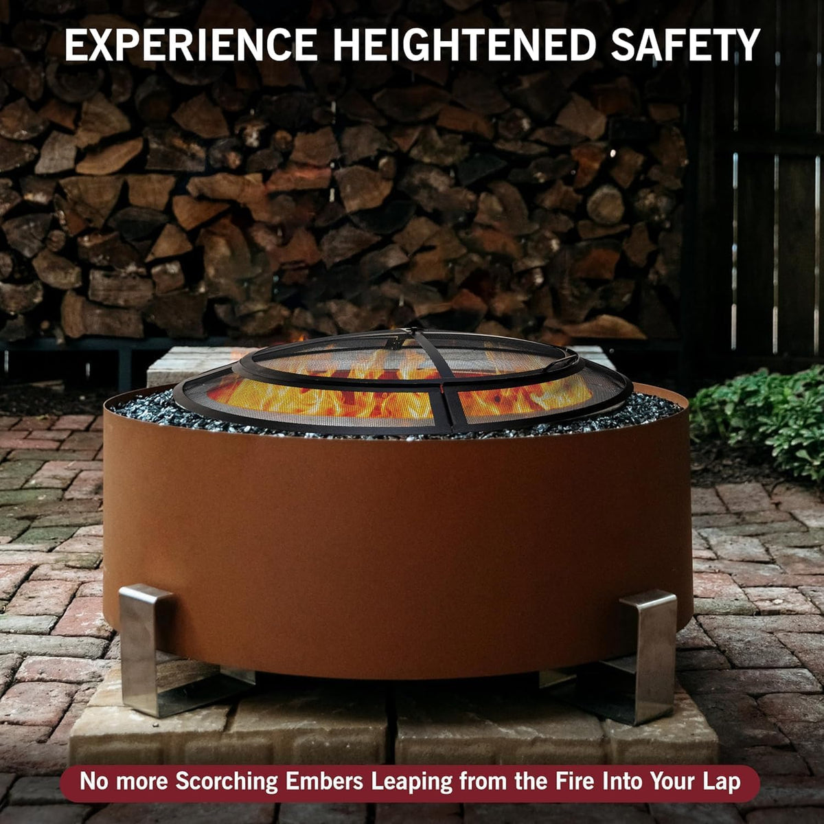 40 Inch Round Heavy Duty Fire Pit Screen Z1994