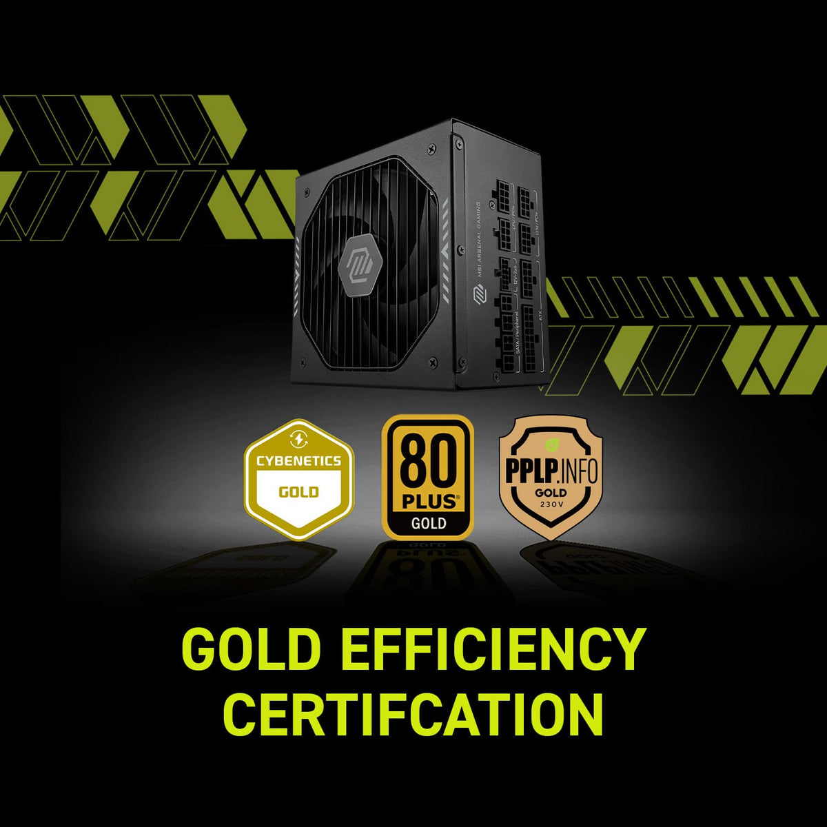 Fully Modular Compact 1000W 80+ Gold ATX 3.1 Power Supply R58020