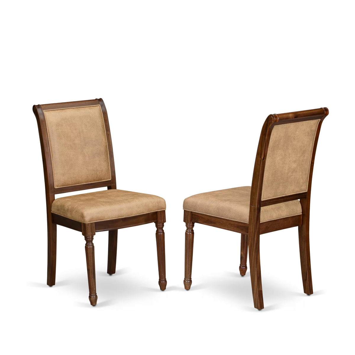 9 Piece Dining Table and 8 Beige Polyester Fabric Chairs S24096