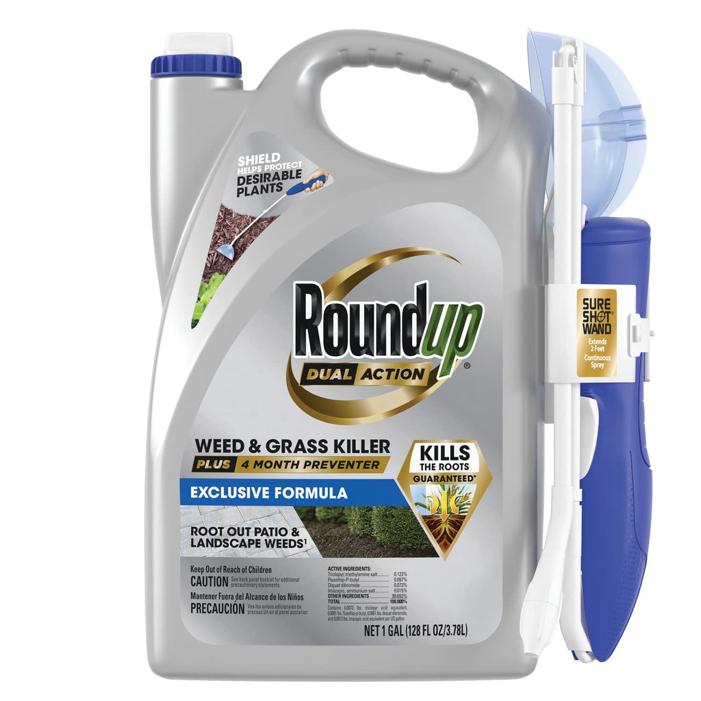 Dual Action Weed & Grass Killer with Wand, 1 gal. D123803