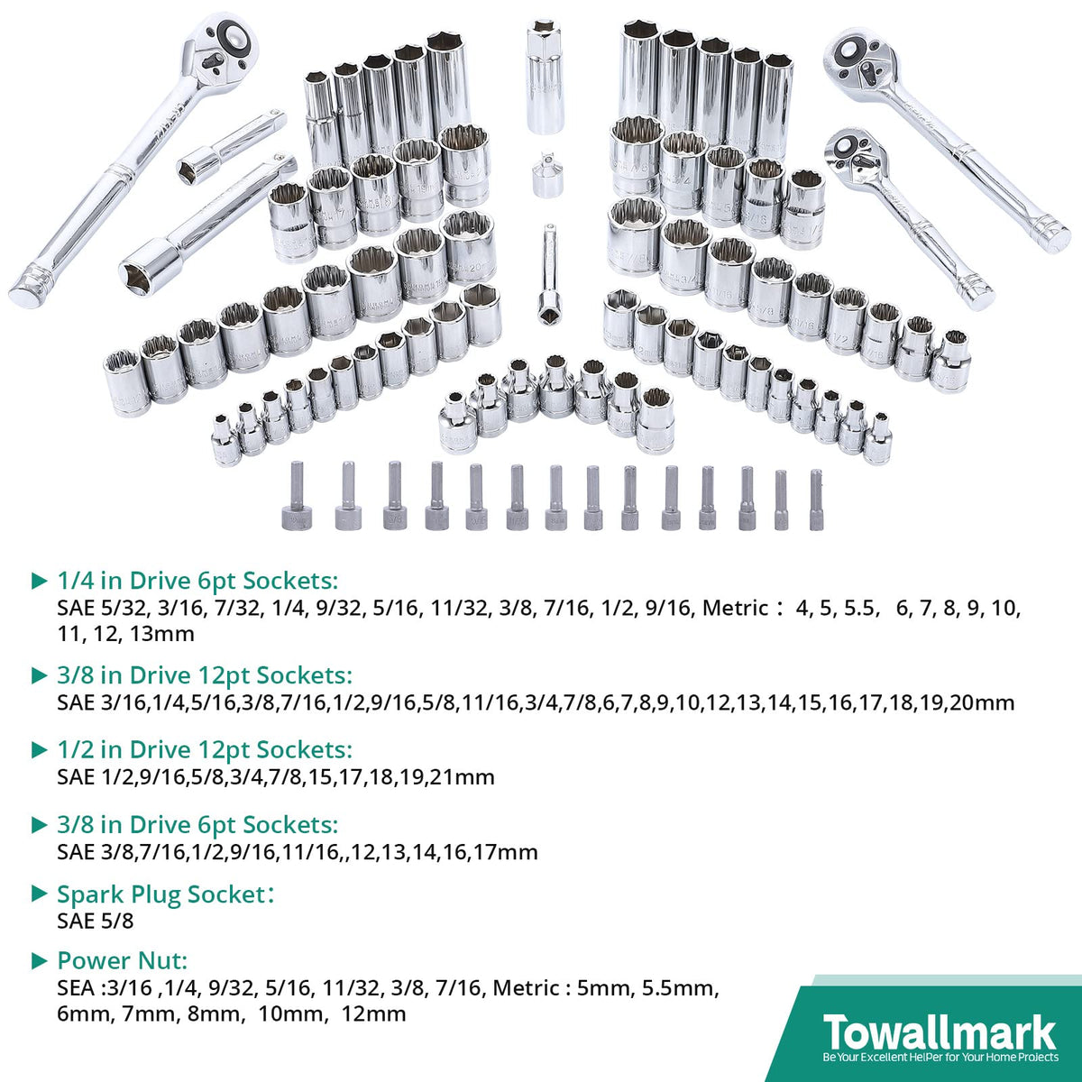 213 Piece SAE and Metric Mechanic Tool Set with Storage Case Q3776