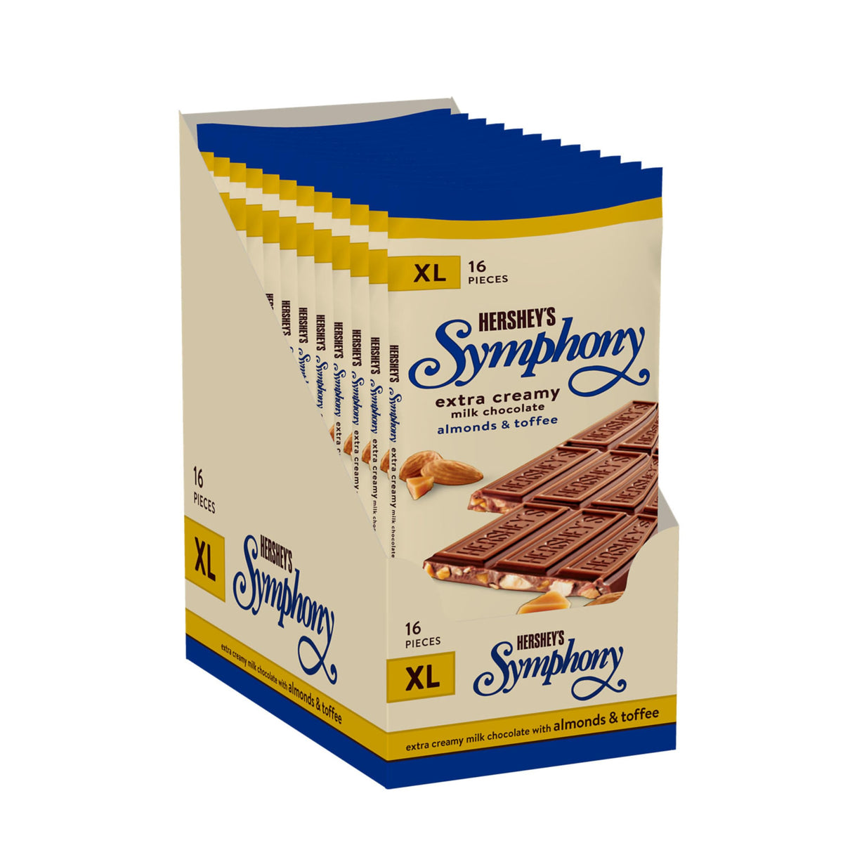 Chocolate Almond Toffee Candy Bars 4.25 oz 12 ct C8316