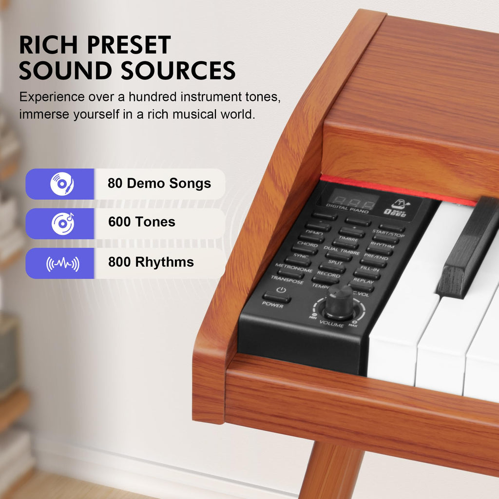 88 Key Semi-Weighted Digital Piano Keyboard C5801