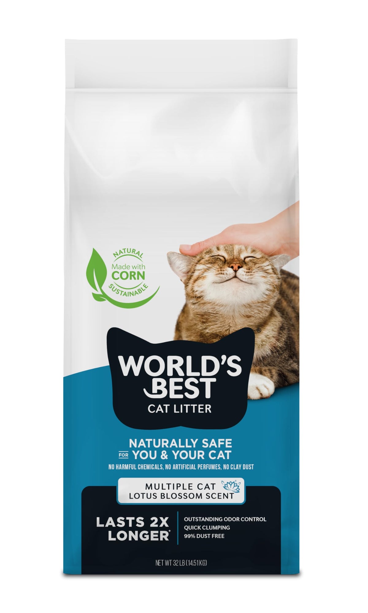 Scented Odor Control Cat Litter 32 lb Bag Y64155