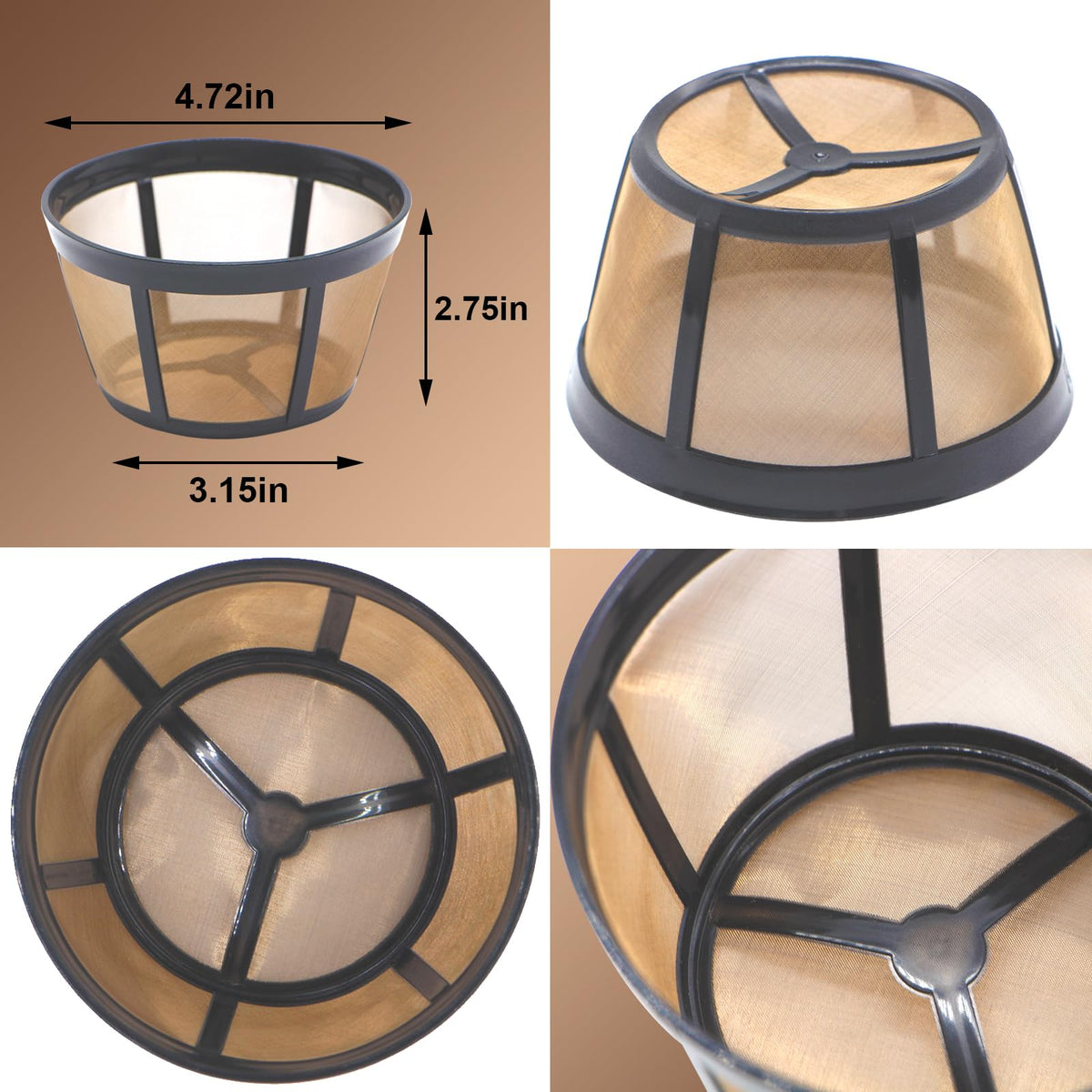 2 Pack Reusable Coffee Filter C58019