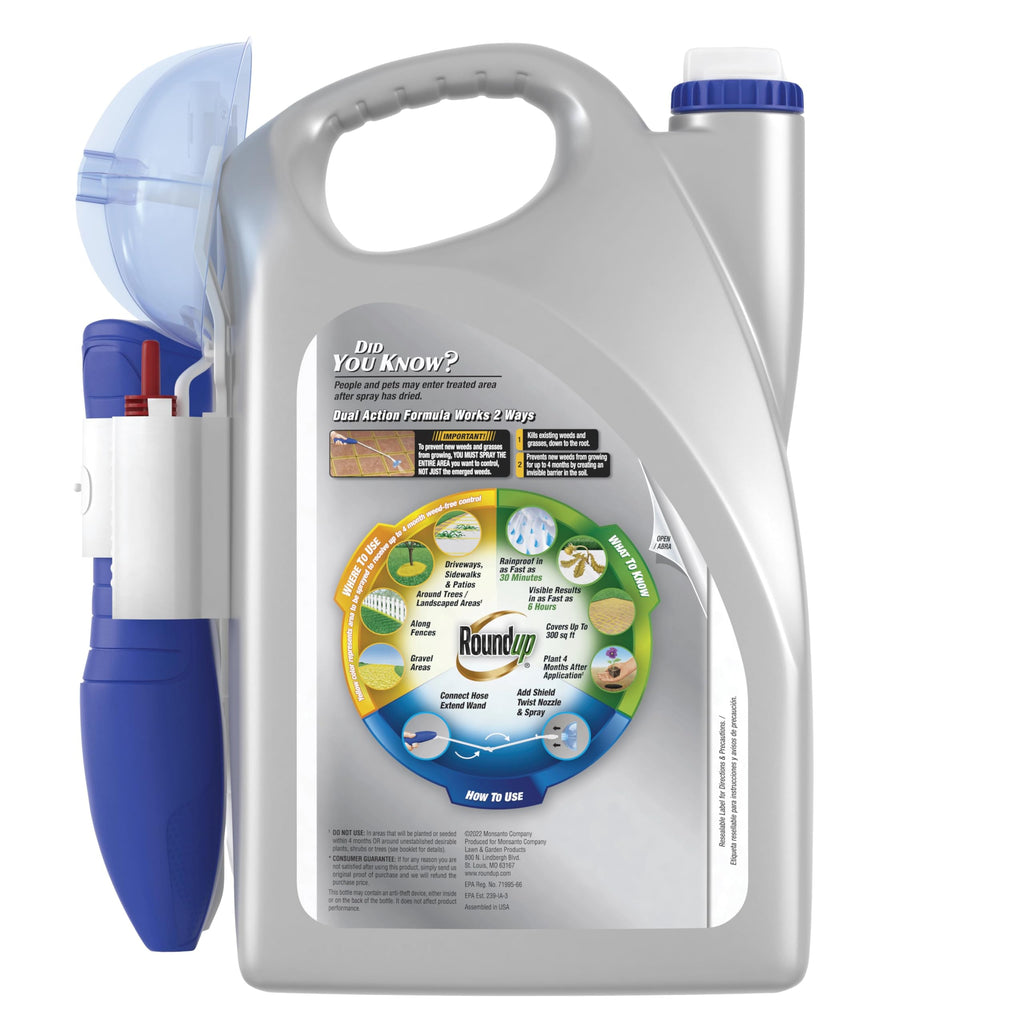 Dual Action Weed & Grass Killer with Wand, 1 gal. D123803