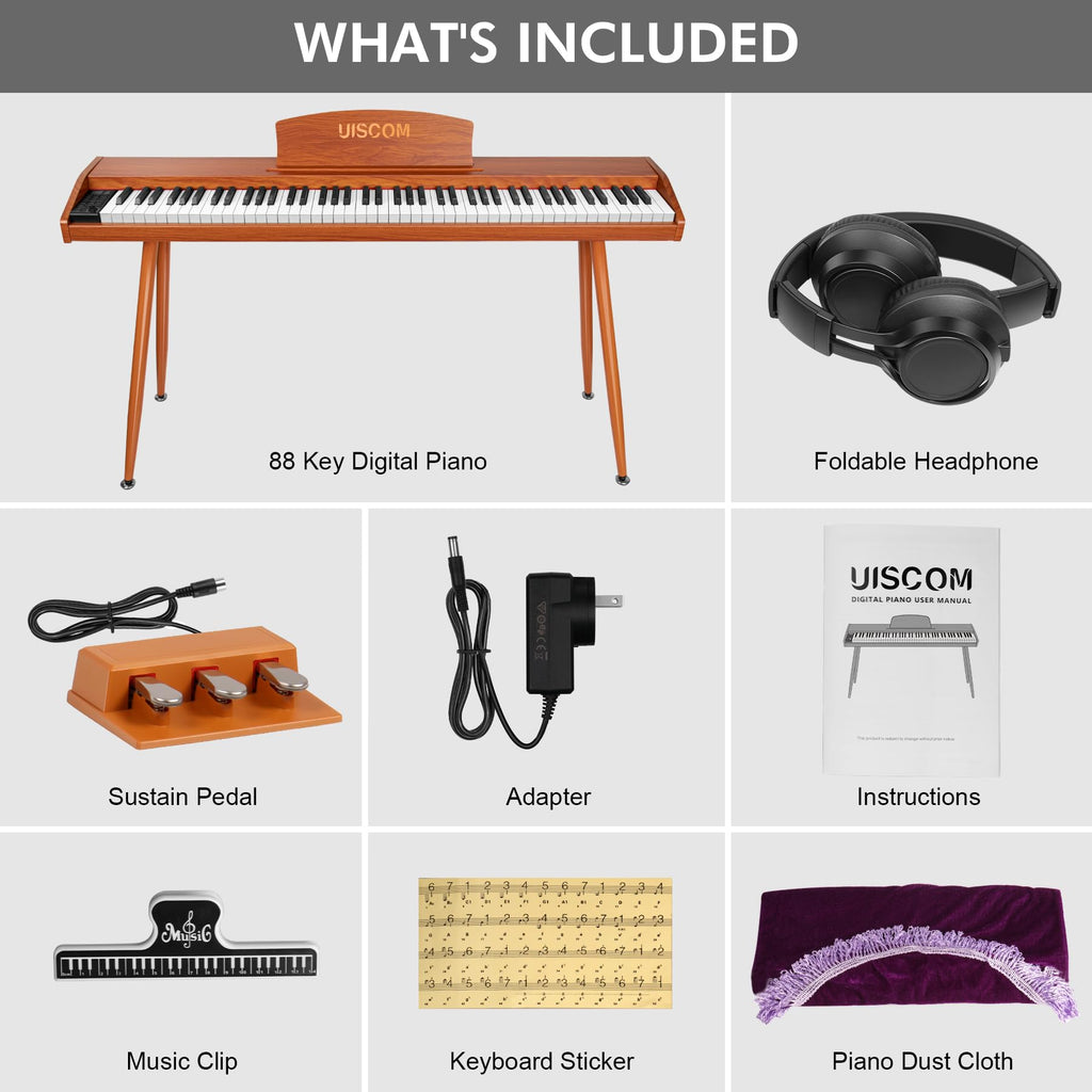 88 Key Semi-Weighted Digital Piano Keyboard C5801