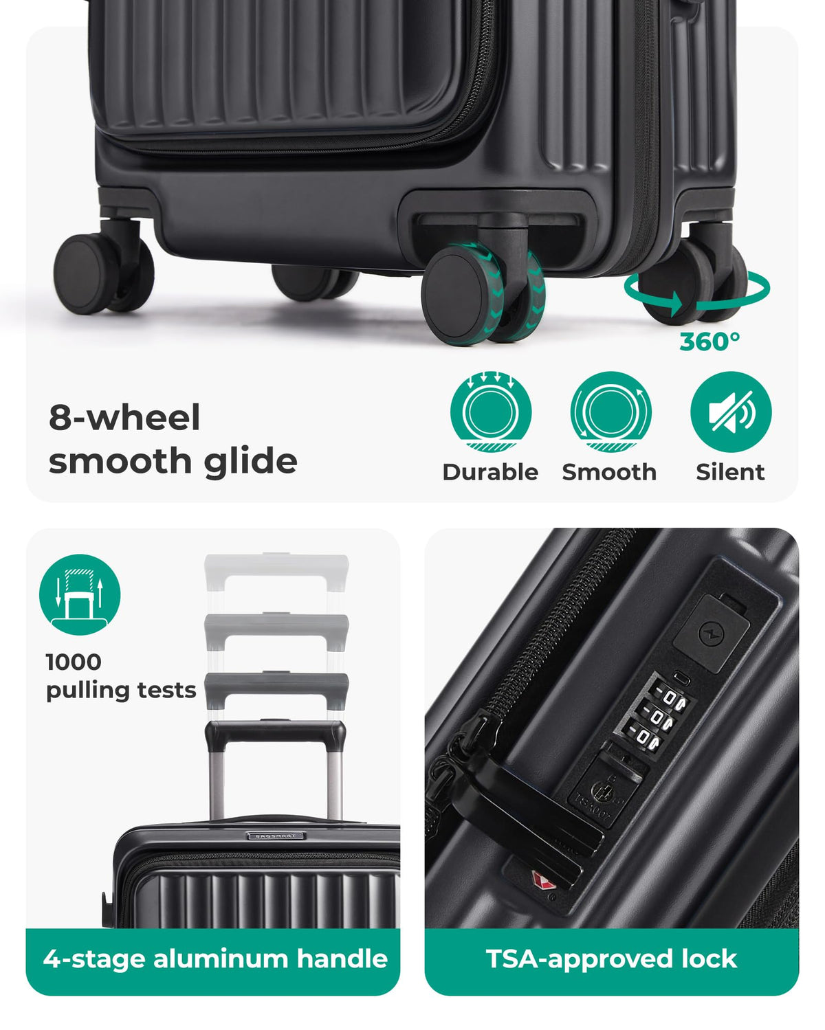 20" Expandable Carry-On Black G45494