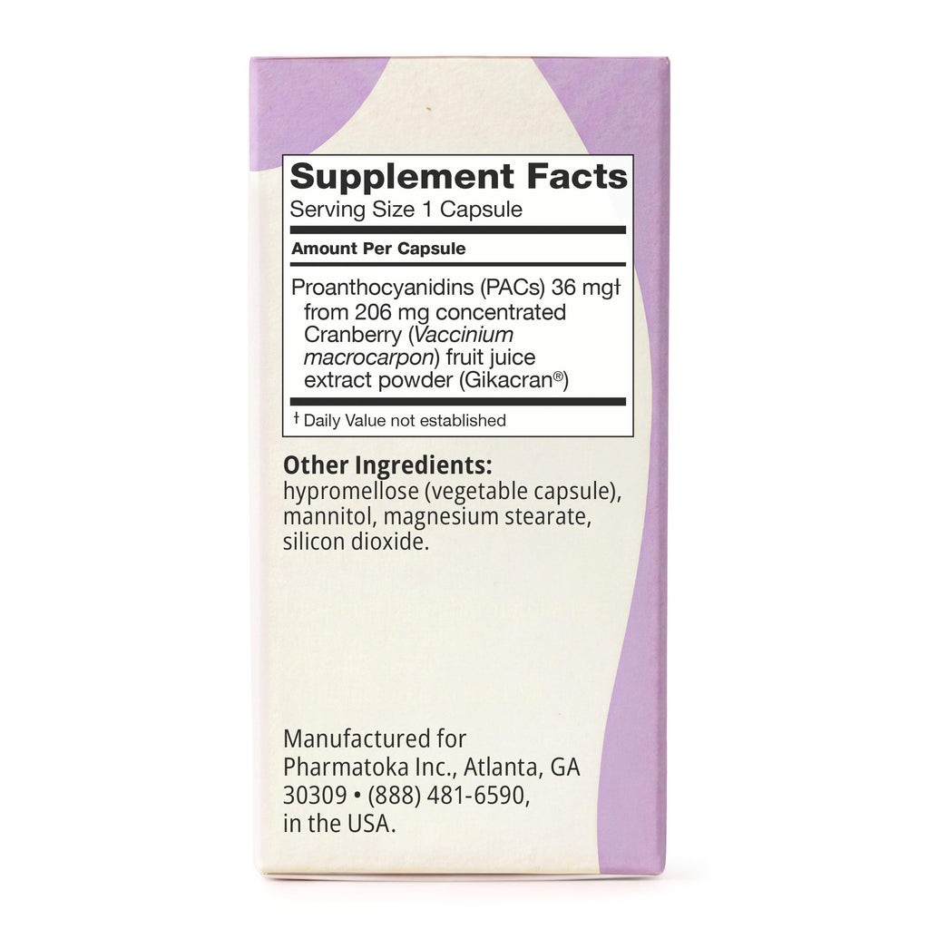 36mg Soluble Bioactive PACs Cranberry Extract 30ct E7247