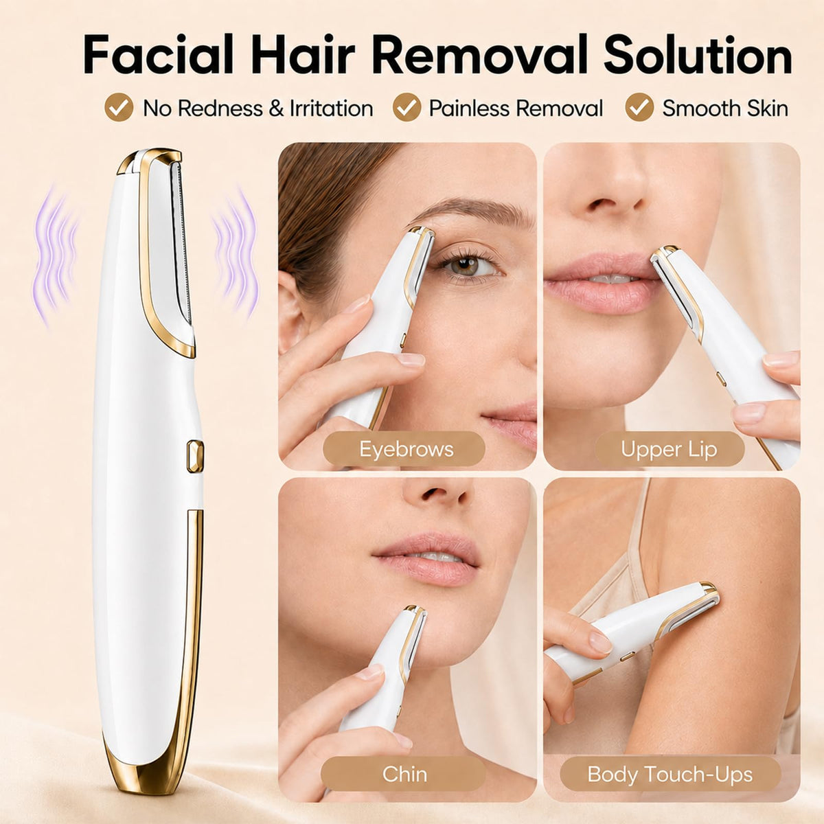 Electric Dermaplane Razor for Face N26715