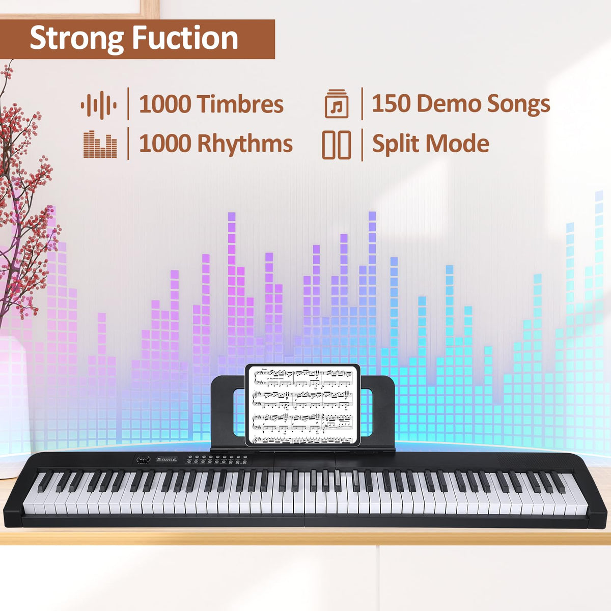 88 Key Electric Digital Piano with Semi Weighted Keys I137