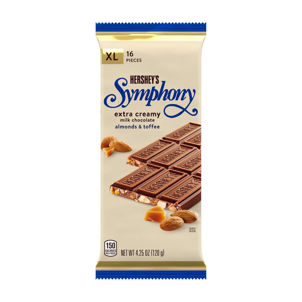 Chocolate Almond Toffee Candy Bars 4.25 oz 12 ct C8316