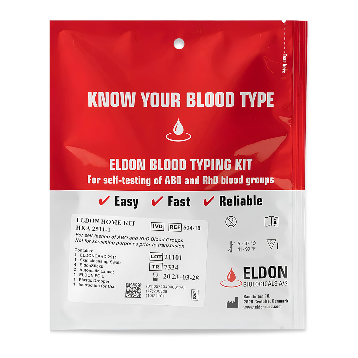 Home Blood Typing Kit N72548