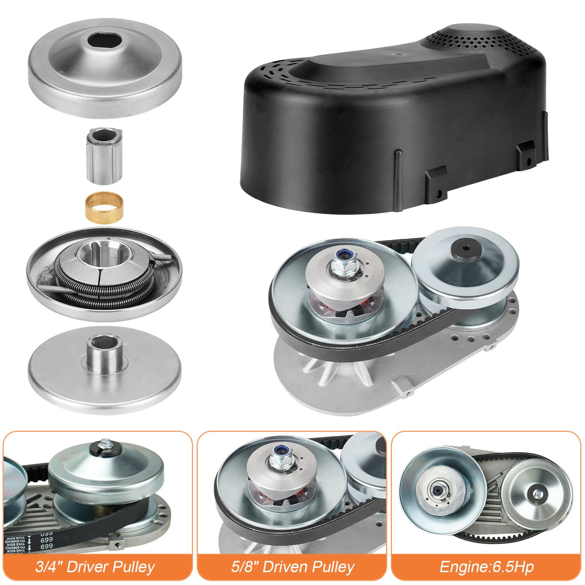 Torque Converter for 212cc Engine 3/4" Clutch Q133