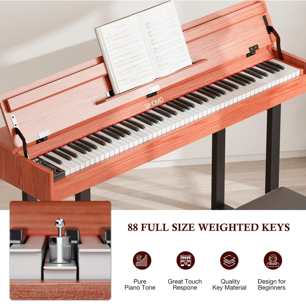 88 Key Weighted Digital Piano with Triple Pedals P36466