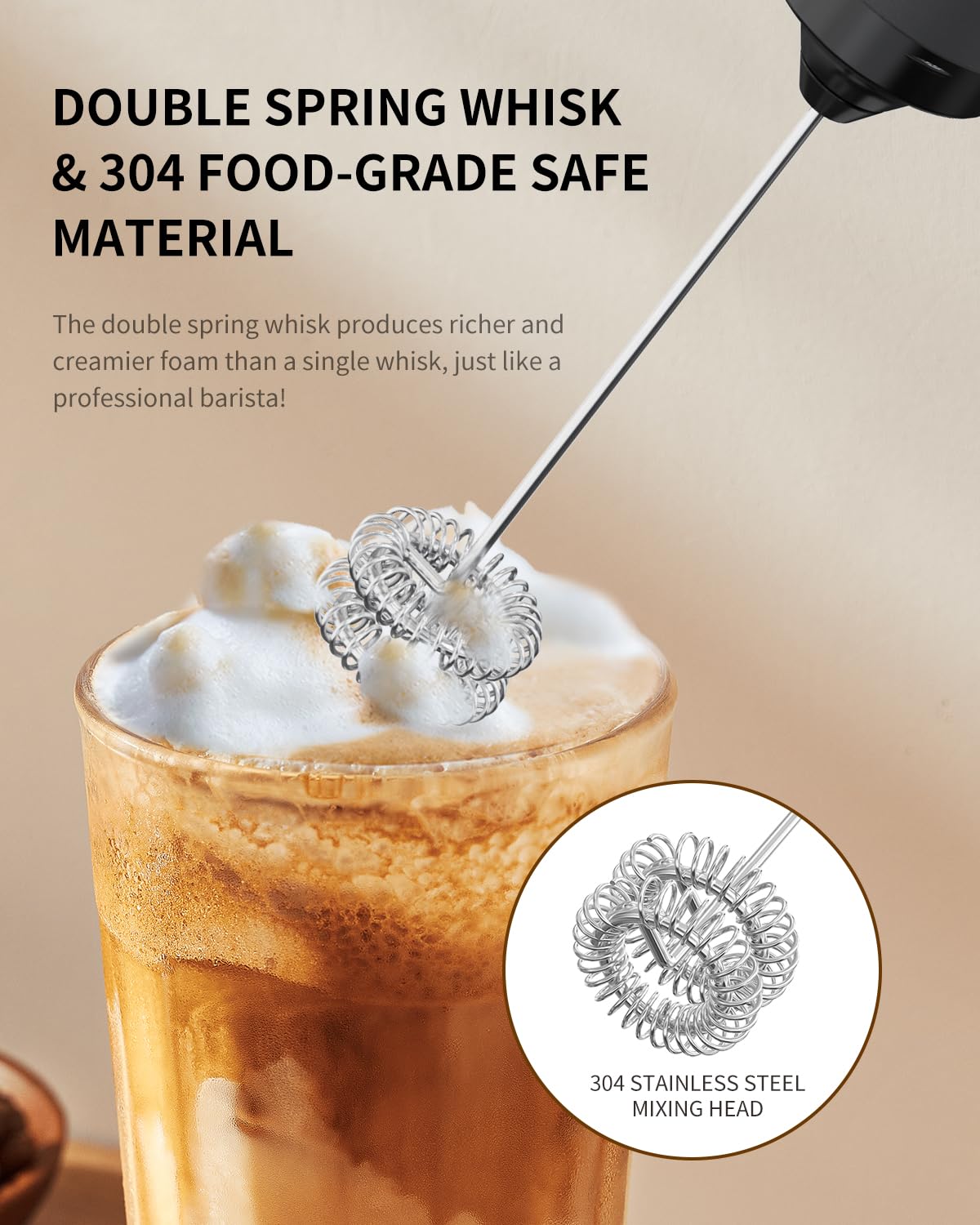 Rechargeable Handheld Milk Frother F4314