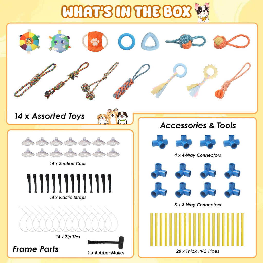 Puppy Play Gym with 14 Hanging Toys S20611