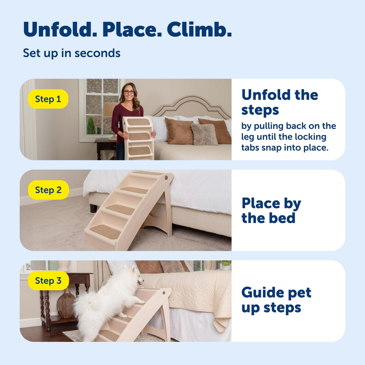 Folding Dog Stairs D10312