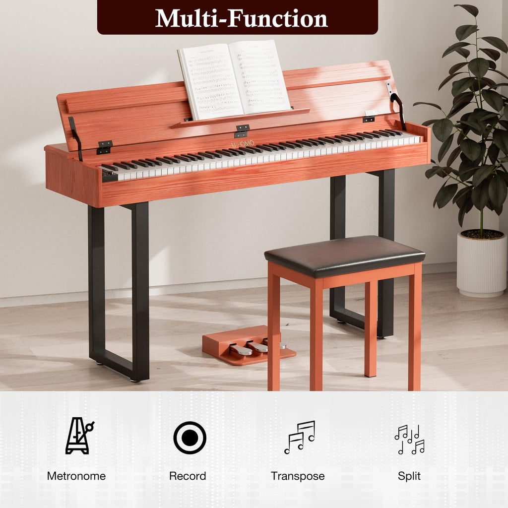 88 Key Weighted Digital Piano with Triple Pedals P36466