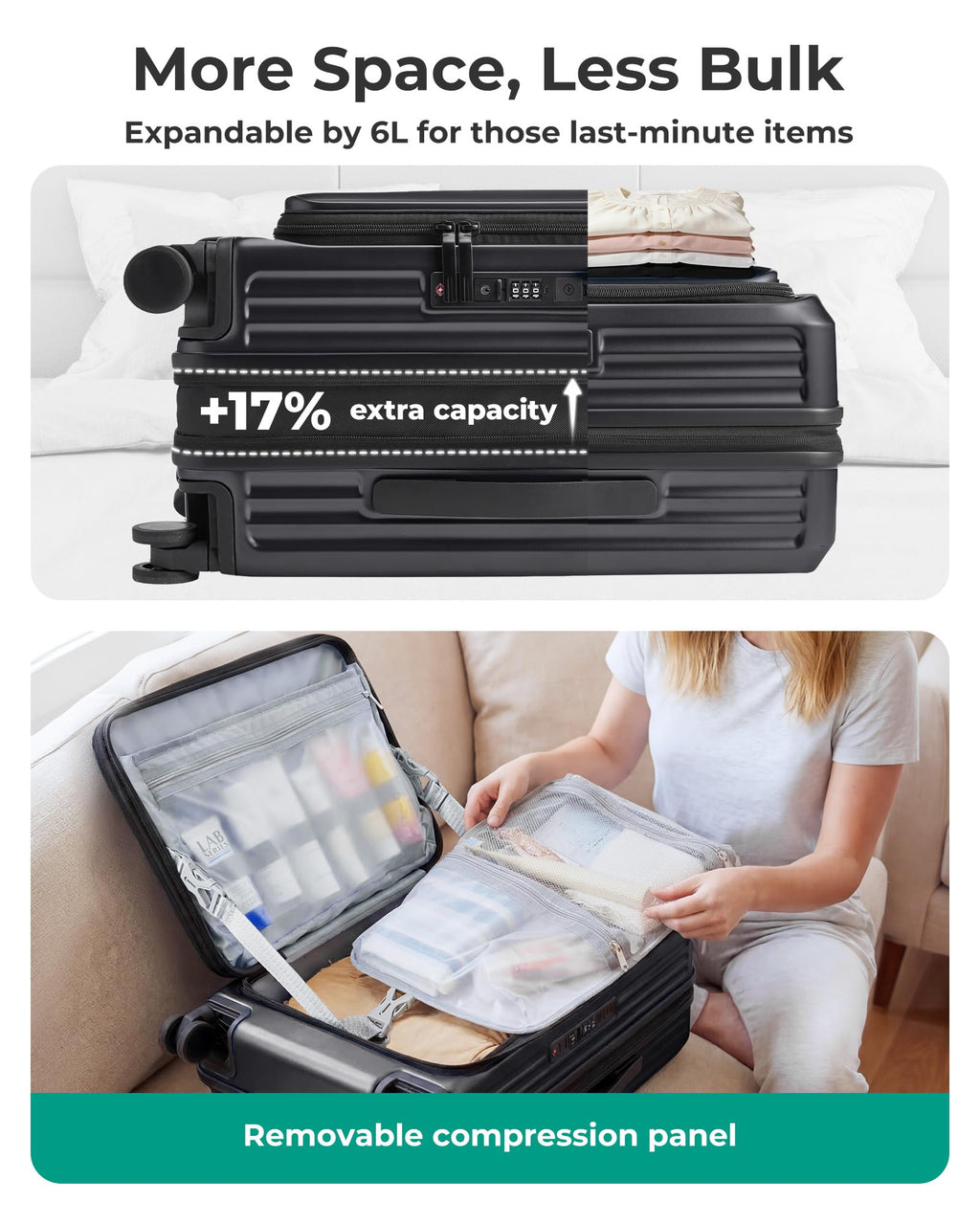 20" Expandable Carry-On Black G45494
