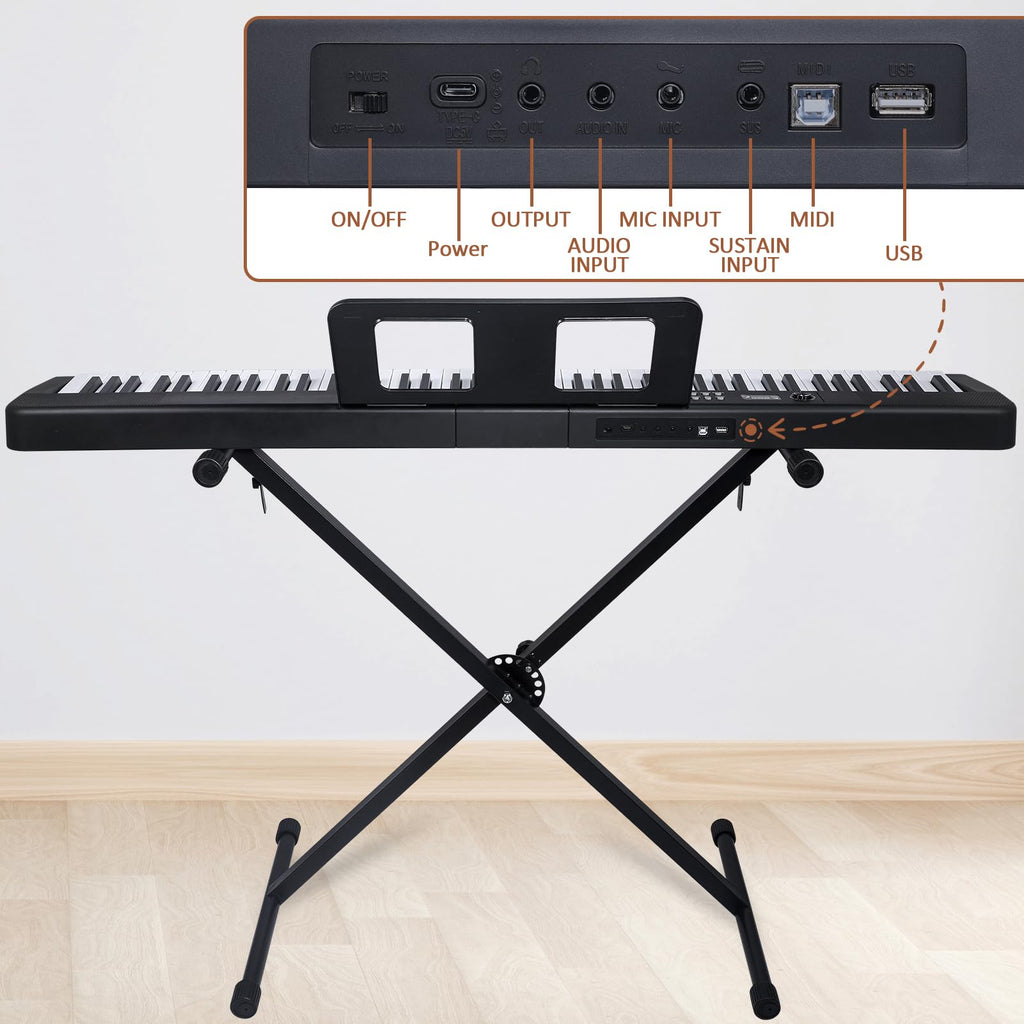 88 Key Electric Digital Piano with Semi Weighted Keys I137