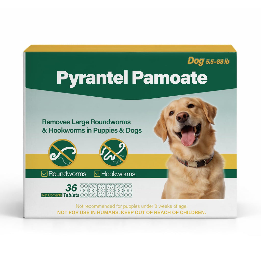 Chewable Pyrantel Pamoate Dog Dewormer 36 Tablets S80318