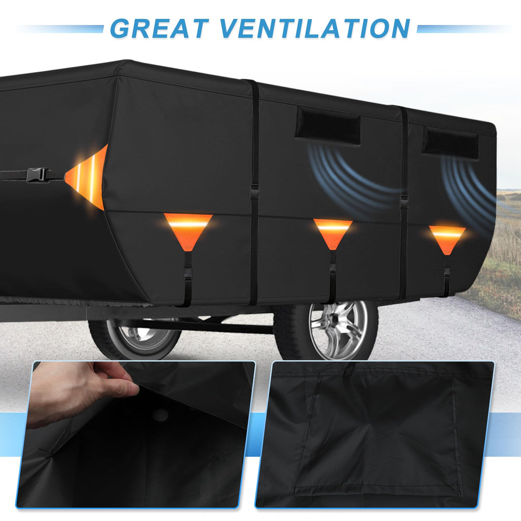 14ft-16ft Heavy Duty Oxford Waterproof Pop-Up Camper Cover F504782
