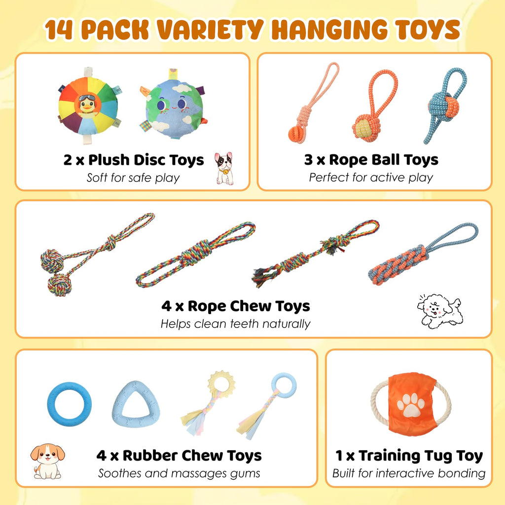 Puppy Play Gym with 14 Hanging Toys S20611