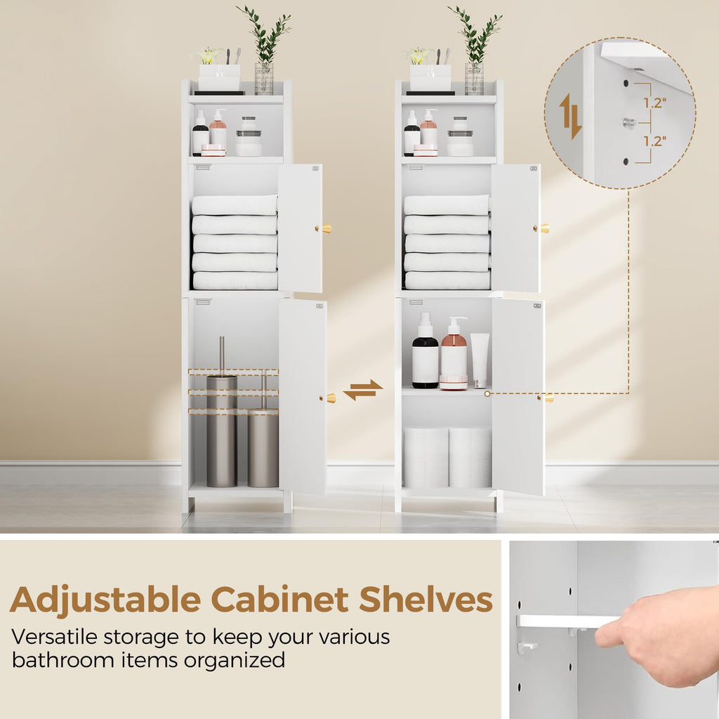 Small 2 Doors Narrow Bathroom Storage Cabinet S5122