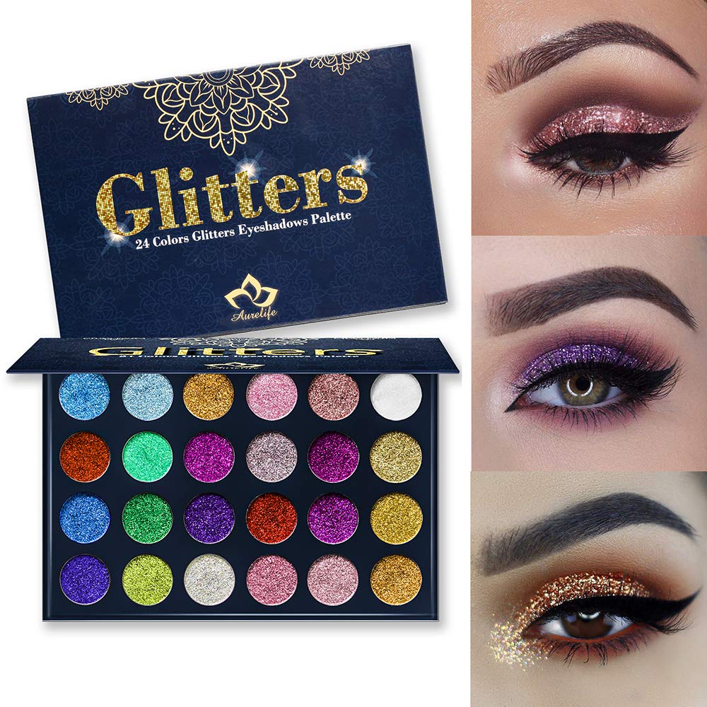 24 Color Pressed Glitter Eyeshadow Palette S334