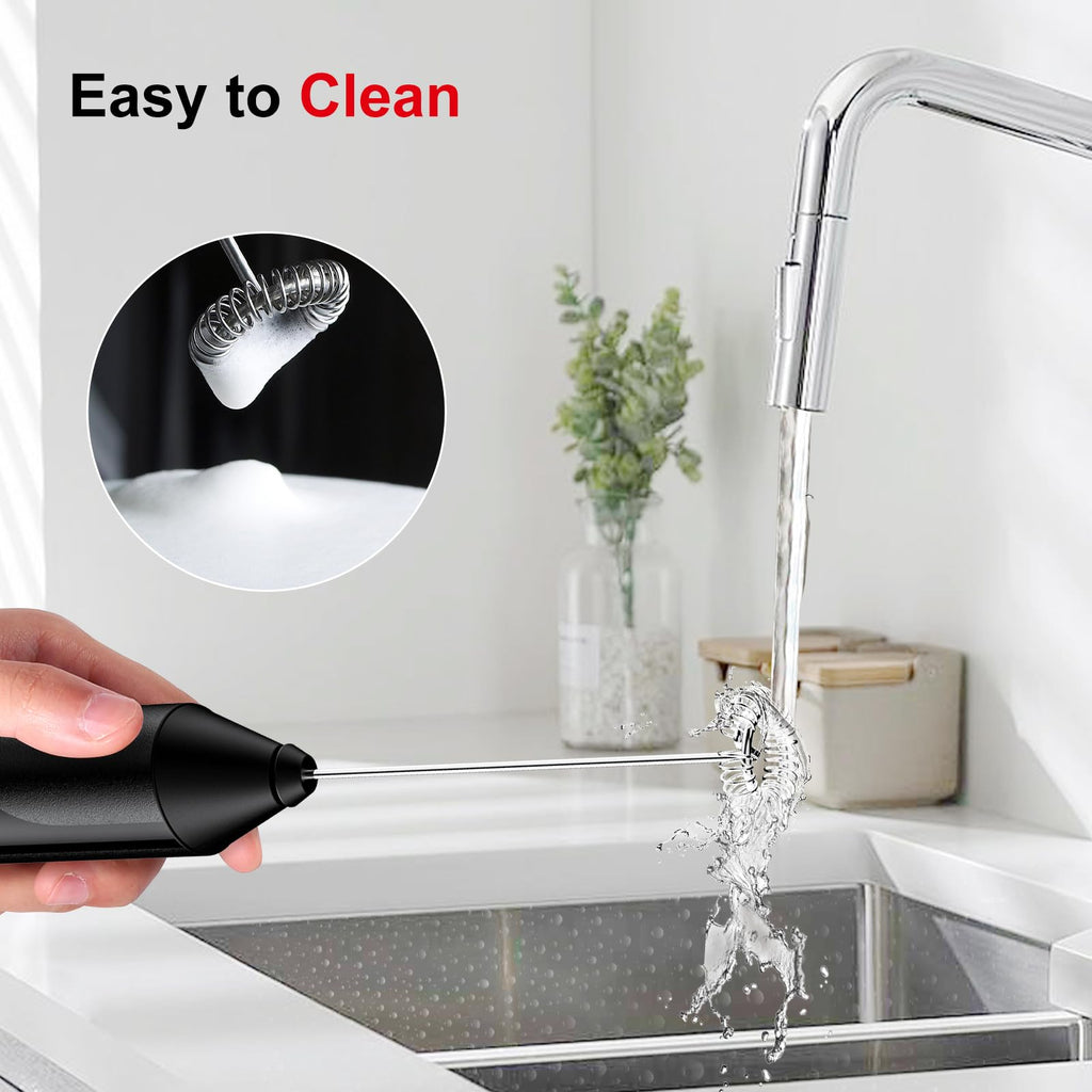 Battery Operated Black Milk Frother L2324