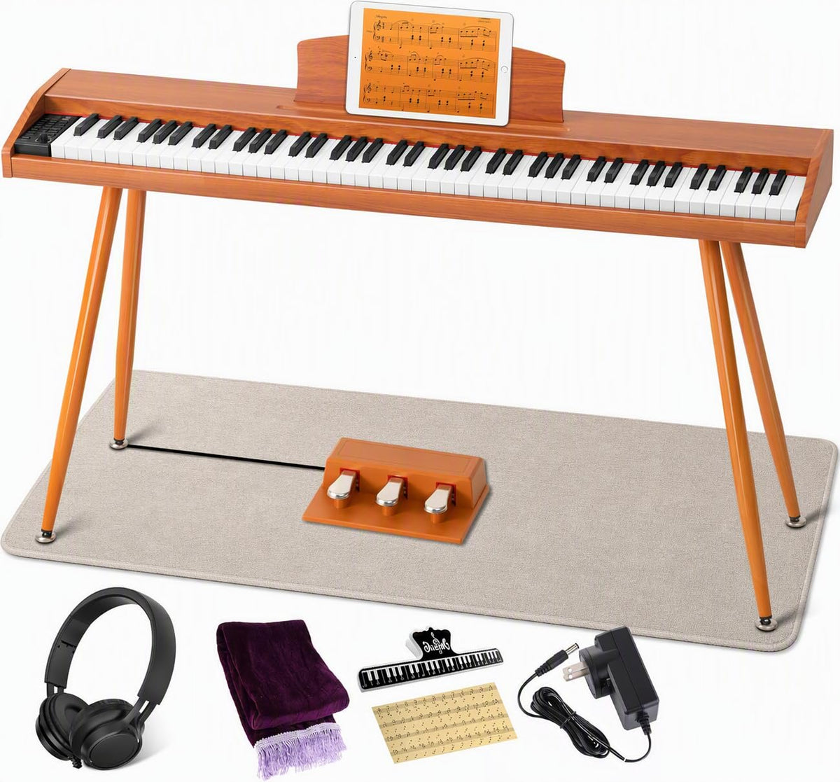 88 Key Semi-Weighted Digital Piano Keyboard C5801