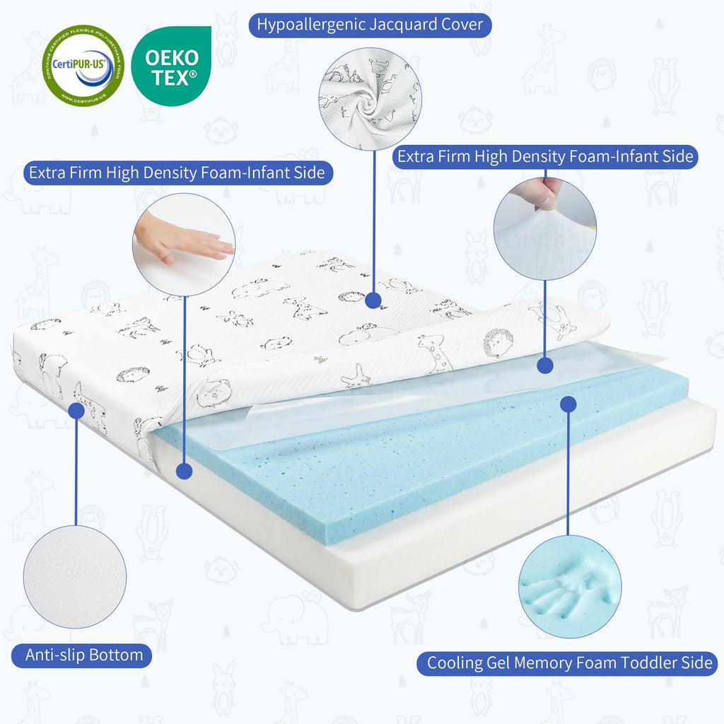 Pack and Play Mattress 38"x26" Firm Support Foam M937434
