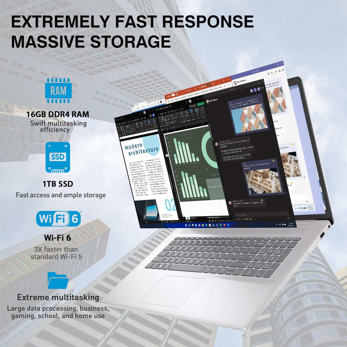 17.3" Touchscreen Laptop, Intel Core i7, 64GB RAM 1TB SSD S996