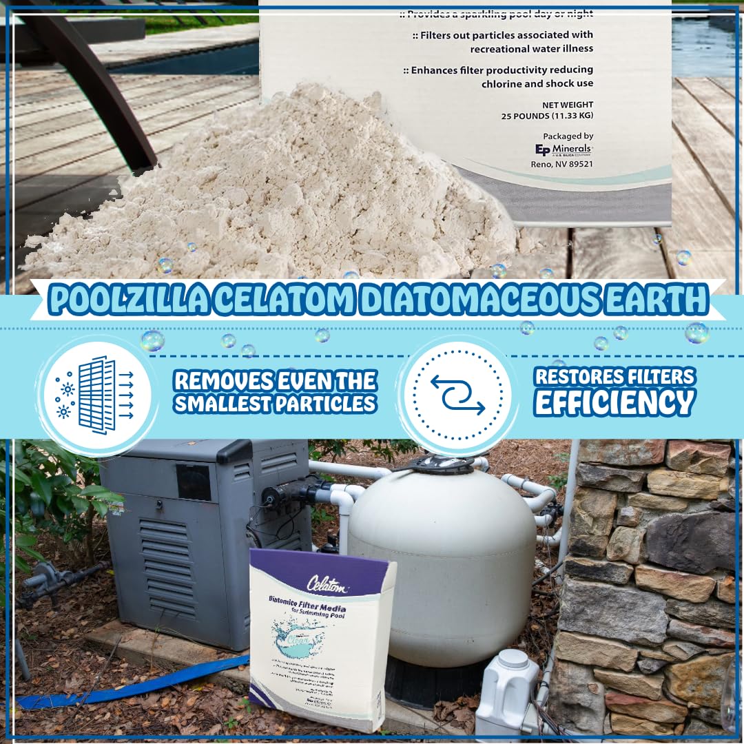 25LB Diatomaceous Earth Pool Filter Aid G6507