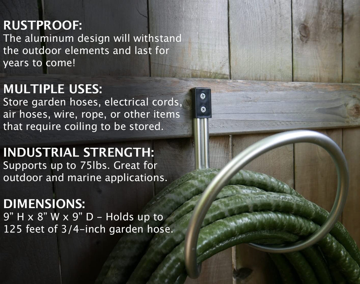 Aluminum Hose Hanger Wall Mount D8339