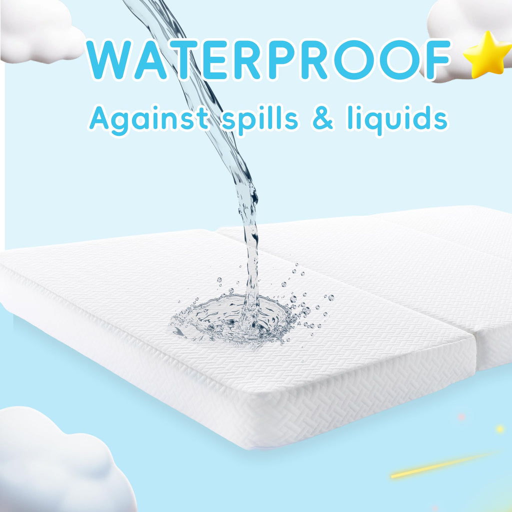 Tri-fold Portable Pack and Play Mattress with Waterproof Washable Cover S860291