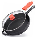 10 Inch Pre-Seasoned Cast Iron Skillet with Lid O2113