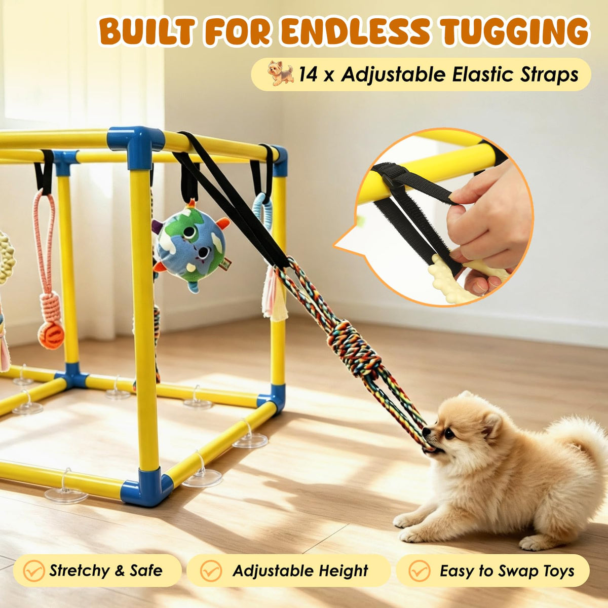Puppy Play Gym with 14 Hanging Toys S20611