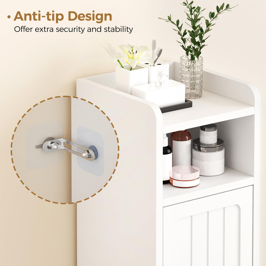 Small 2 Doors Narrow Bathroom Storage Cabinet S5122