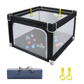 Baby Playpen with Mesh and Anti-Slip Base E60435