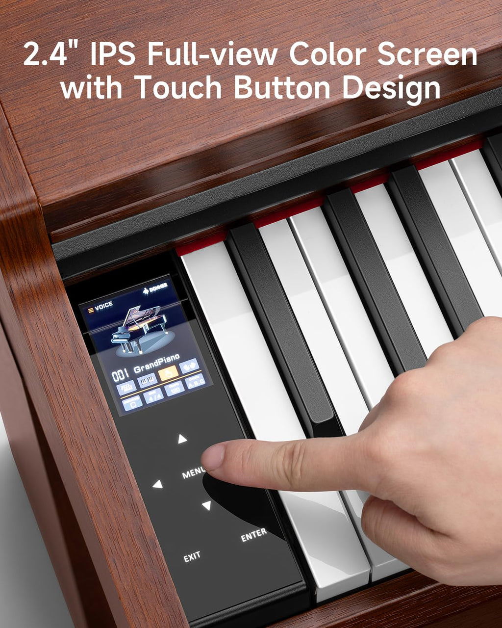 88 Key Graded Weighted Digital Piano with Storage Piano Bench X27461