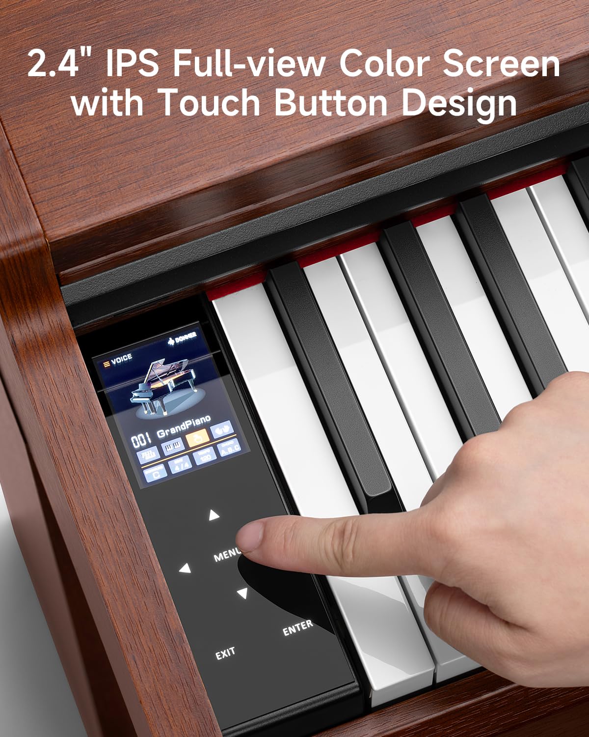88 Key Graded Weighted Digital Piano with Storage Piano Bench X27461