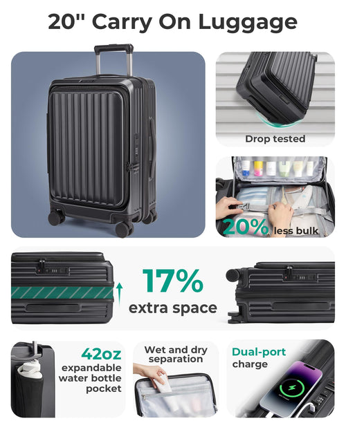 20" Expandable Carry-On Black G45494